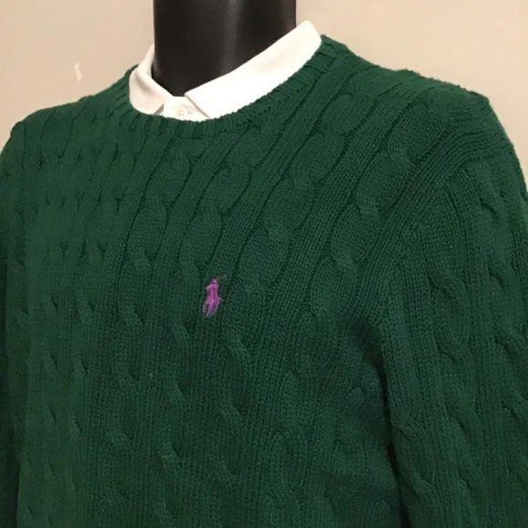 🔥NEW CONDITION, polo Ralph Lauren, cable knit, see pictures, gorgeous, Large - Picture 3 of 5